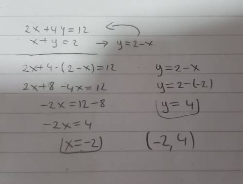What’s the solution of the following system?