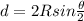 d = 2Rsin\frac{\theta}{2}