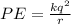 PE = \frac{kq^2}{r}