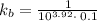 k_b=\frac{1}{10^{3.92}\cdot \:0.1}