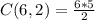 C(6,2)=\frac{6*5}{2}