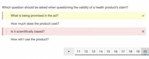 Plz !  which question should you ask yourself when questioning the validity of a health product’s cl