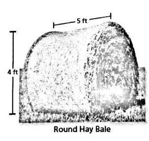 Atraditional square bale of hay is actually in the shape of a rectangular prism its dimensions are 2