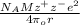 \frac{N_{A}Mz^{+}z^{-}e^{2}}{4 \pi \epsilin_{o} r}