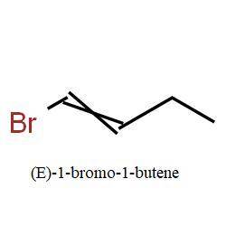 Which of the following compounds most readily undergoes solvolysis with methanol?   a. (e)-1-bromo-1