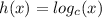 h(x)=log_{c}(x)
