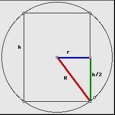 Find the dimensions of a right circular cylinder of maximum volume that can be inscribed in a sphere