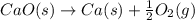 CaO(s)\rightarrow Ca(s)+\frac{1}{2}O_2(g)