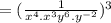 =(\frac{1}{x^4.x^3y^6.y^{-2}})^3