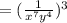 =(\frac{1}{x^7y^4})^3
