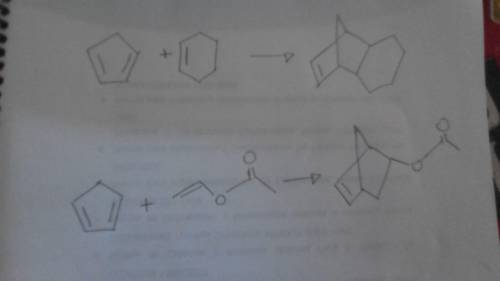 Predict the product of the diels-alder reaction of this compound with cyclopentadiene. draw your pro
