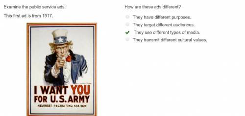 How are these ads different?  they have different purposes. they target different audiences. they us