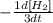 -\frac{1d[H_2]}{3dt}