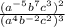 \frac{(a^{-5}b^7c^3)^2}{(a^4b^{-2}c^2)^3}
