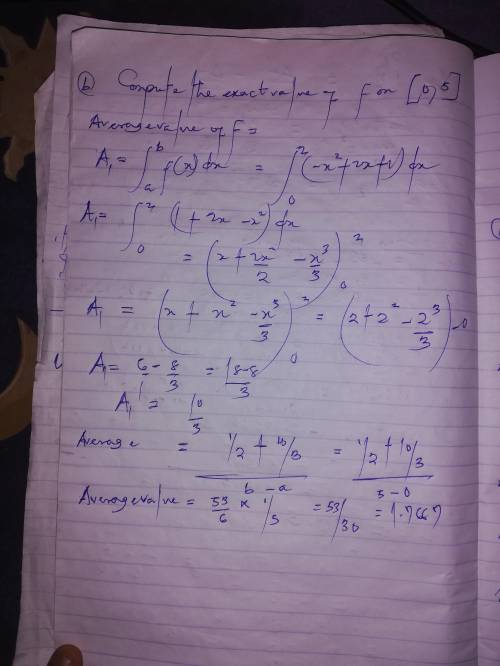 The fundamental theorem of calculus  a function f is given piecewise by the formula  a. determine th