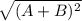 \sqrt{(A+B)^2}