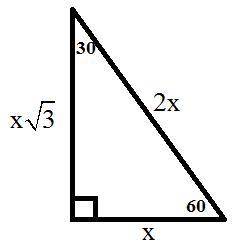 Hello again i need to find an equation to find the long side of the triangle. but this time only the
