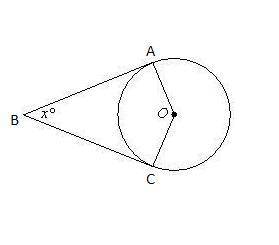 Assume that lines that appear to be tangent are tangent. o is the center of the circle. find the val