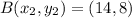 B(x_{2},y_{2})=(14,8)