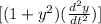 [(1+y^2)(\frac{d^2y}{dt^2})]