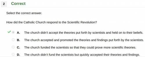 How did the catholic church respond to the scientific revolution?   -the church didn’t accept the th