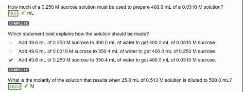 What is the molarity of the solution that results when 25.0 ml of 0.513 m solution is diluted to 500