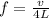 f=\frac{v}{4L}