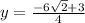 y= \frac{-6\sqrt{2}+3}{4}