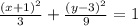 \frac{ {(x + 1)  }^{2} }{ 3}  +  \frac{ {(y - 3)}^{2} }{9}  = 1