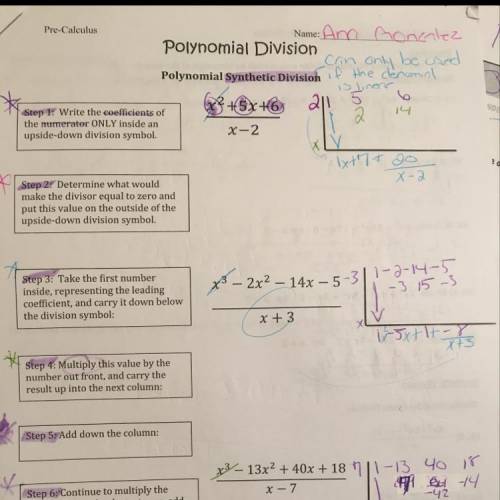 90 points asap use long division to divide these two polynomials and show all of your work. (2x^4 -