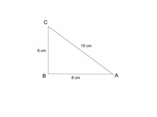 In triangle abc, the length of ac = 10 cm and the length of bc = 6 cm. label the triangle correctly