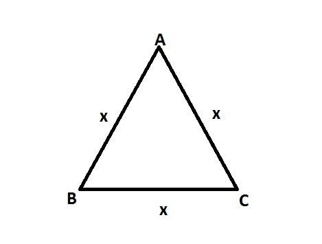 Using the law of cosines, write an algebraic proof to show that the angles in an equilateral triangl