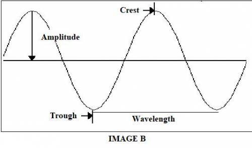 1. compare and contrast the two kinds of waves. 2.draw a wave, label the 4 parts, and provide a desc
