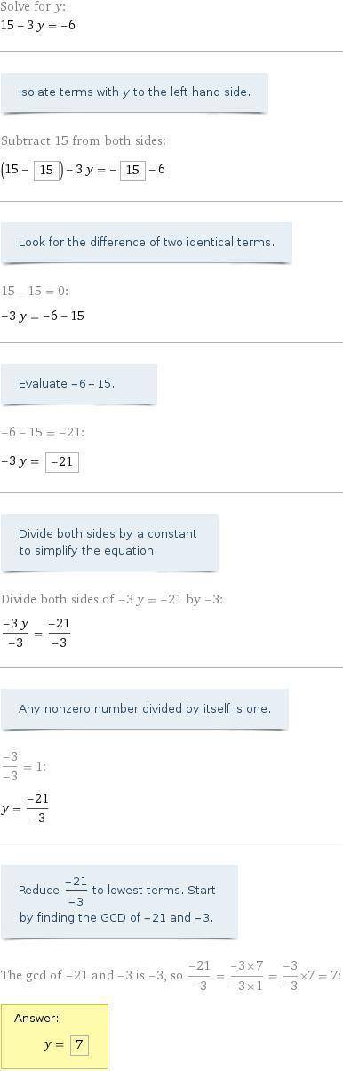 Complete the solution of the equation. find the value of y when equals -5  -3x-3y=-6