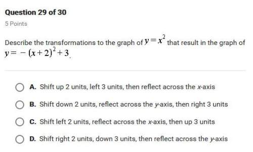 Describe the transformations to the graph y=x^2 that result in the graph of y=-(x+2)^2+3