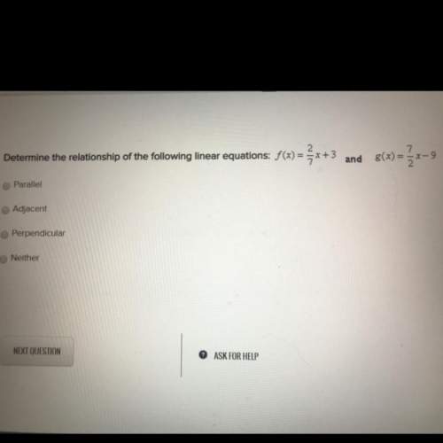 Determine the relationship of the following linear equations