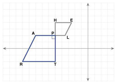 Asap on the coordinate plane below, quadrilaterals trap and are similar to each other. determine th