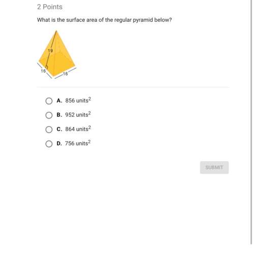 What is the surface area of the regular pyramid below