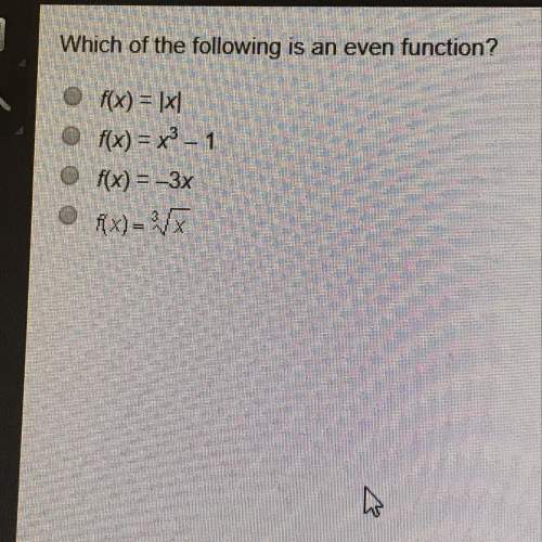 Which of the following is an even function?