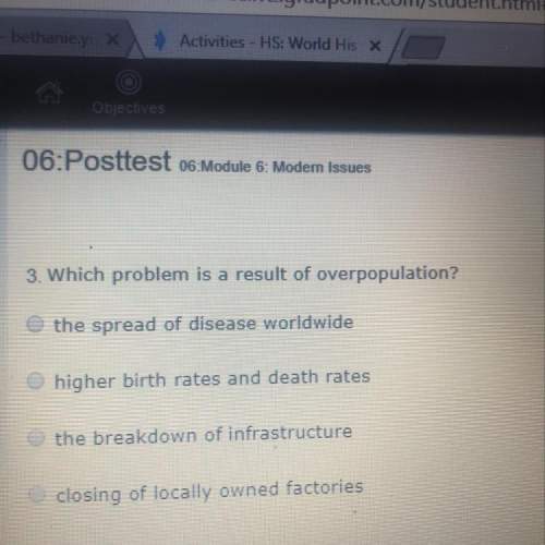 3. which problem is a result of overpopulation?