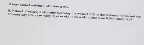 Aman started walking a kilometer a day. if, instead of walking a kilometer everyday, he walked 90% o
