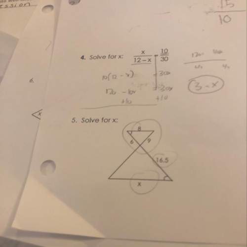 For solving for x for my homework #5