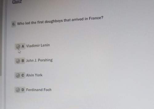Who led the first doughboys that arrived in france