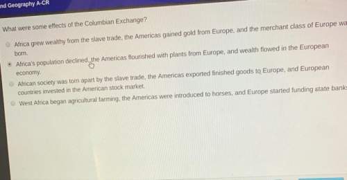 What were some effects of the columbian exchange?
