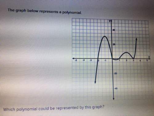 Which polynomial could be represented by this graph?