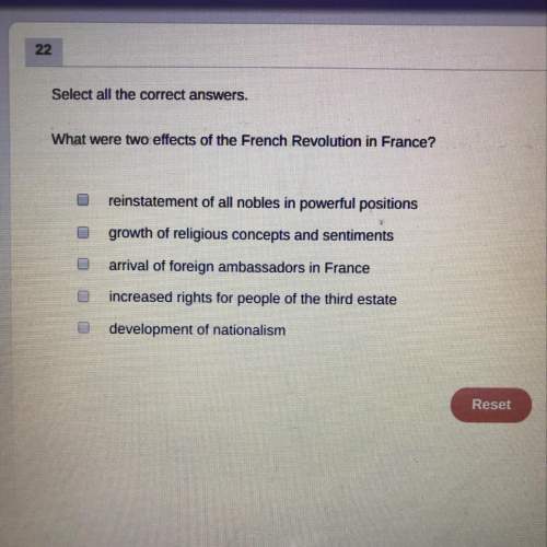 Select all the correct answers. what were two effects of the french revolution in france?