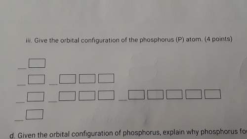 Give the orbital configuration of the phosphorus (p) atom.