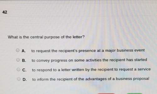 What is central purpose of the letter
