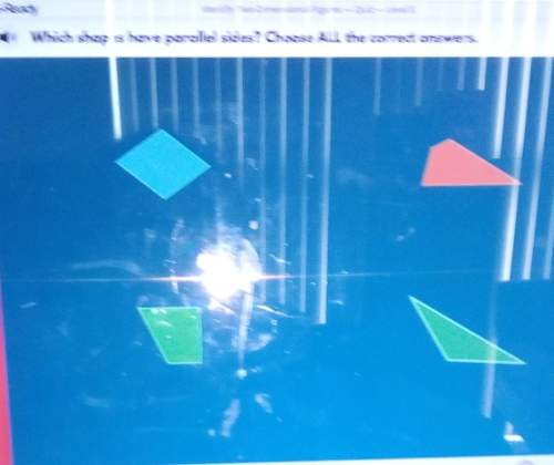Which shapes have parallel sides choose all the correct answers