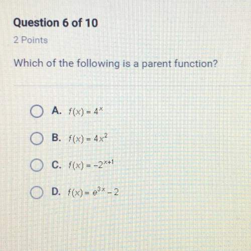 Which of the following is a parent function?